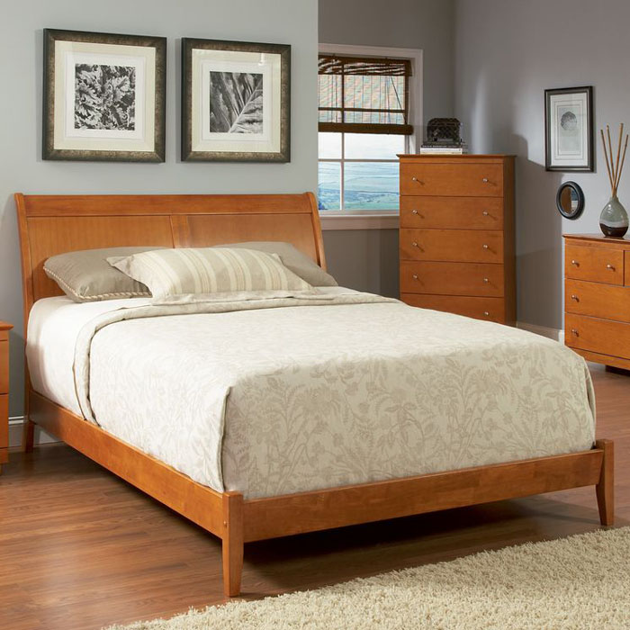Atlantic Bordeaux Full Platform Bed