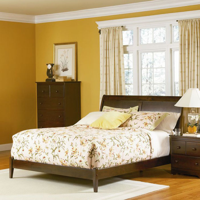 Atlantic Bordeaux Queen Platform Bed