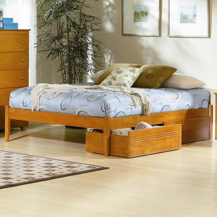 Atlantic Concord Full Storage Platform Bed