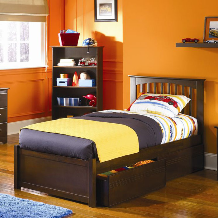 Atlantic Brooklyn Twin Platform Bed with Drawers
