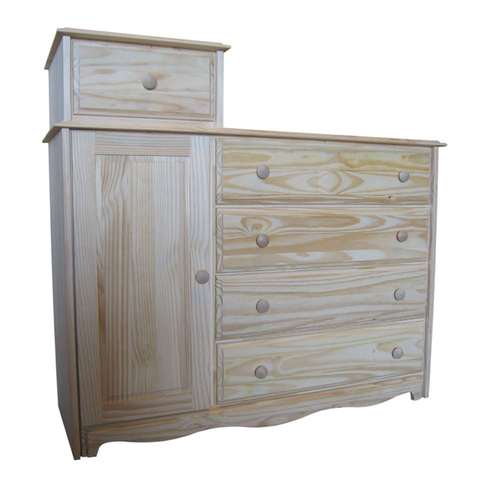 Bridgetown 5 Drawer Dresser with Door Left