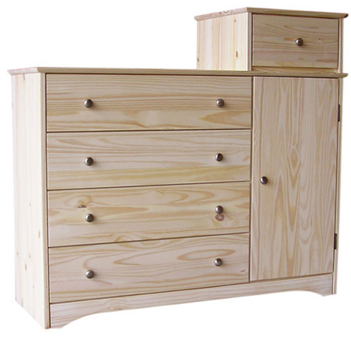 Bridgetown 5 Drawer Dresser with Door Right