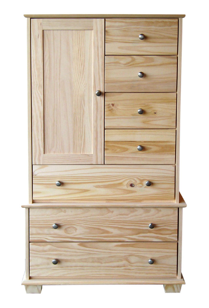 Bridgetown 7 Drawer High Boy Dresser With Door