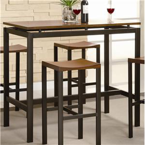 Coaster Atlus Counter Height Black Metal Table