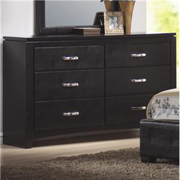 Coaster Dylan Faux Leather 6 Drawer Dresser
