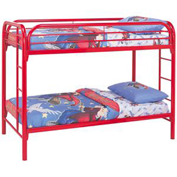 Coaster Red Fordham Twin Over Twin Bunk Bed