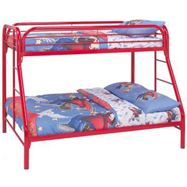 Coaster Red Fordham Twin Over Full