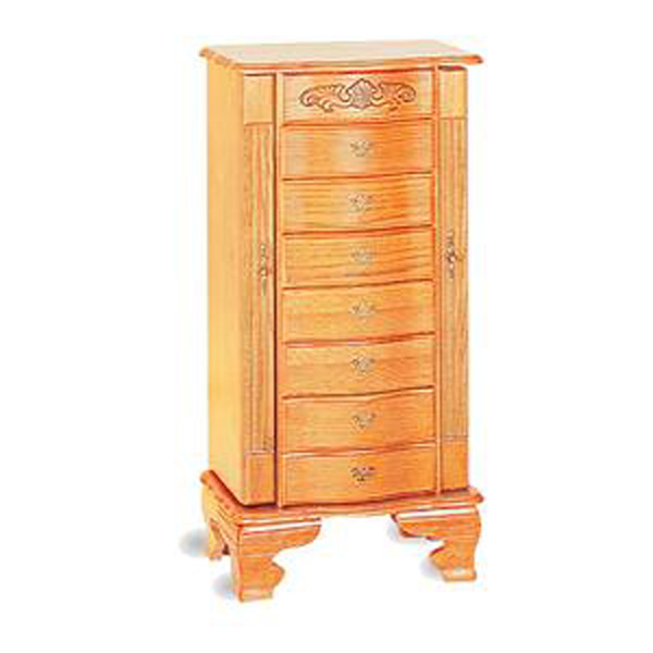 Coaster Deluxe Oak Jewelry Armoire