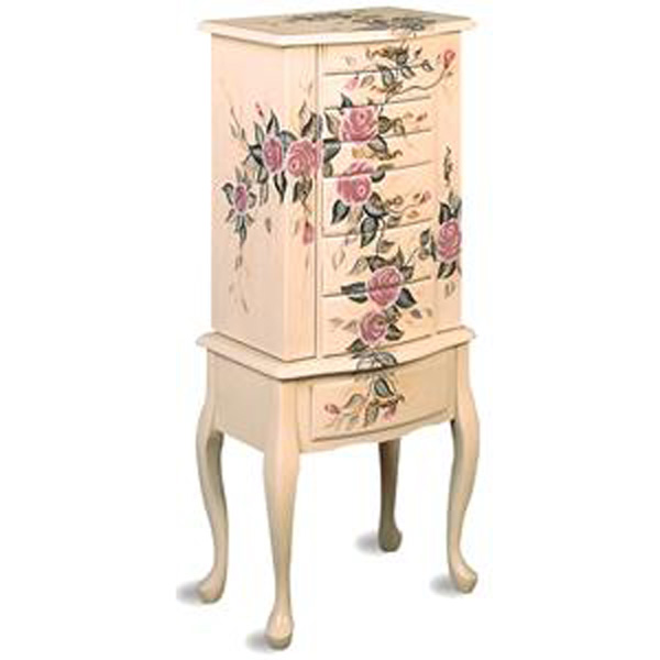 Coaster Hand Painted Jewelry Armoire