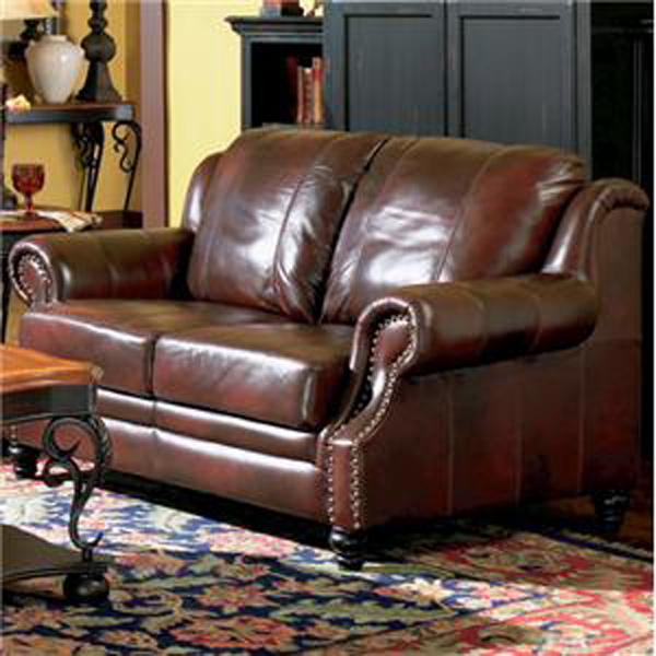 Coaster Princeton Leather Love Seat
