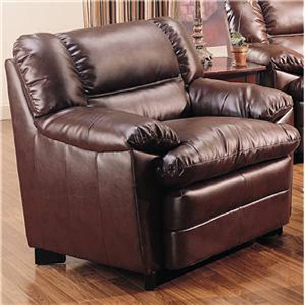 Coaster Harper Overstuffed Leather Chair