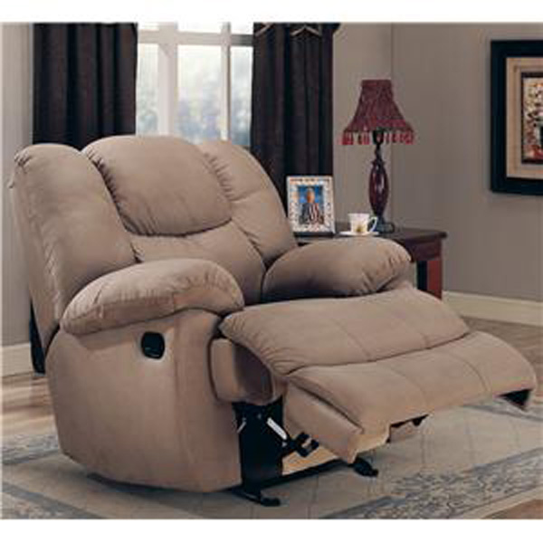 Coaster Padded Microfiber Rocker Recliner