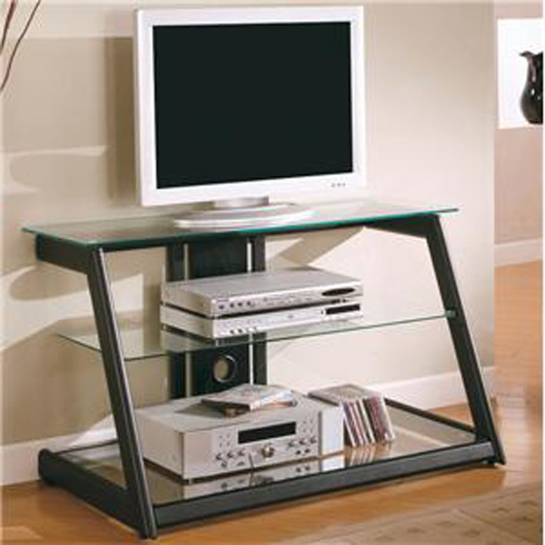 Coaster Contemporary Metal and Glass Media Console