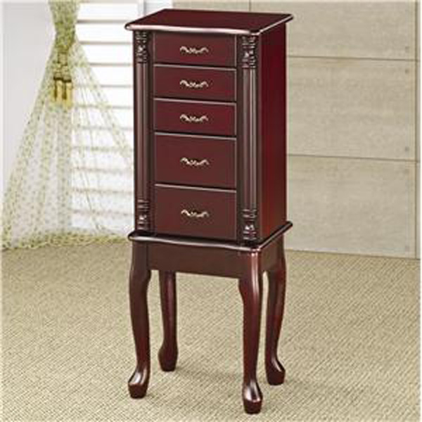 Coaster Traditional Queen Anne Jewelry Armoire