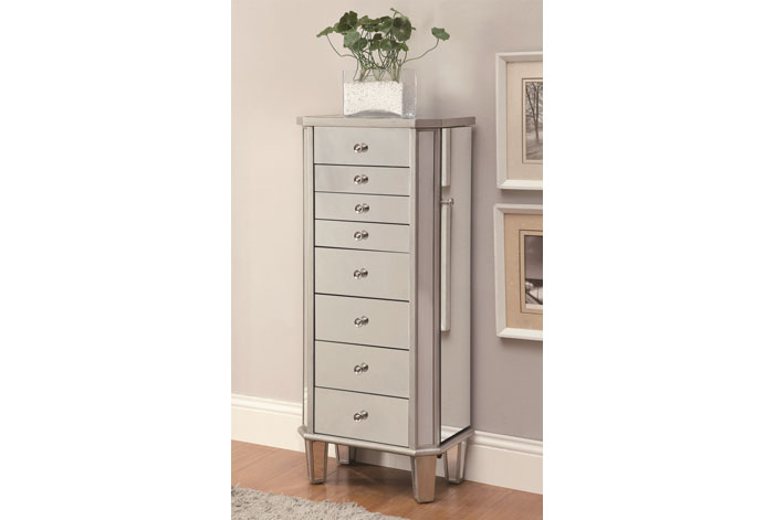 Coaster Jewelry Armoire with Mirror Top