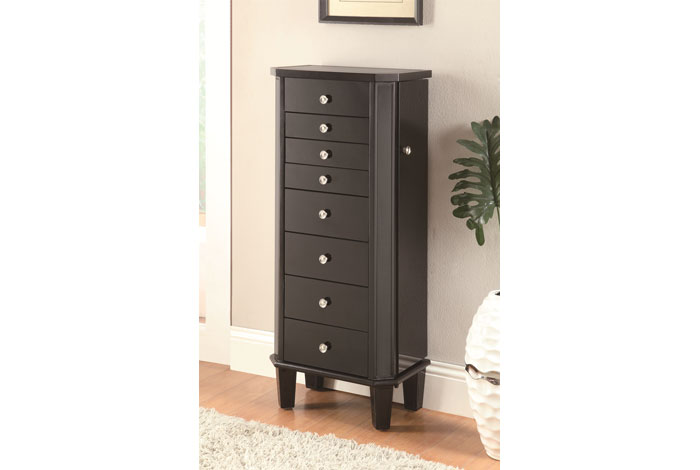 Coaster Jewelry Armoire with Mirror Top