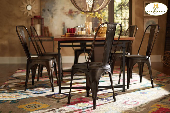 Homelegance Amara Rustic Metal Chair