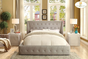 Homelegance Vienna Queen Wing Platform Bed