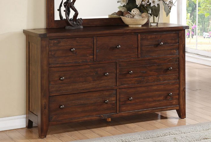 Modus Cally 7 Drawer Dresser 9cr182 San Jose Country Wood Furniture