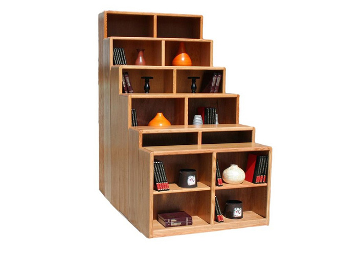 Silver Eagle Contemporary Oak Bookcase