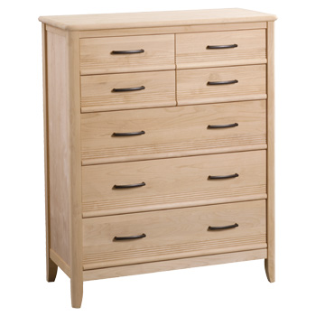Whittier Pacific 7 Drawer Chest Unfinished