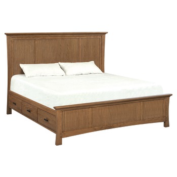 Whittier Prairie City King Mantel Storage Bed