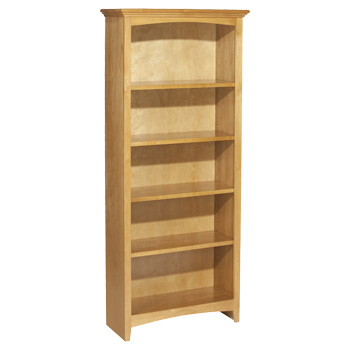 Whittier 60X24 Mckenzie Alder Bookcase Spice Finish