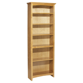 Whittier 72X24 Mckenzie Alder Bookcase Spice Finish