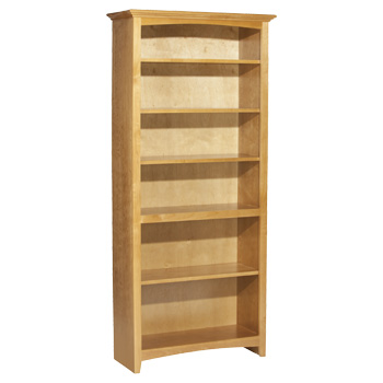 Whittier 72X30 Mckenzie Alder Bookcase Spice Finish