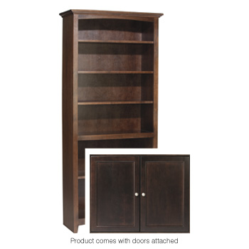 Whittier 72X30 Mckenzie Alder Bookcase With Doors
