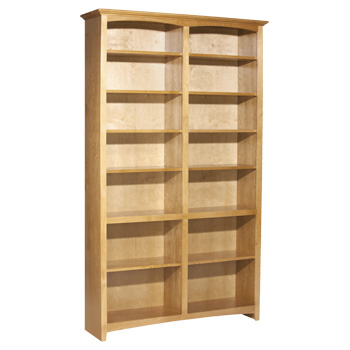 Whittier 84X48 Mckenzie Alder Bookcase Spice Finish