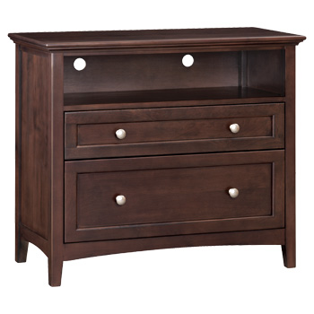 Whittier McKenzie Media Dresser Cafe Finish