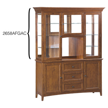 Whittier McKenzie Hutch Antique Cherry Finish