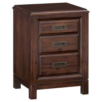 Whittier Northgate Small 3 Drawer Nightstand