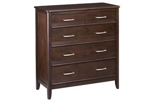 Whittier Pacific 5 Drawer Chest Cafe Finish